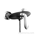 Black e cromo Mixer Brass Tap Doucets Baglietta per vasca da bagno